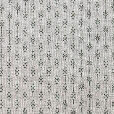 Nikolet Khaki - Curtain fabric, Green classic pattern