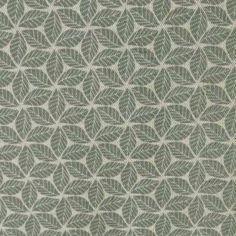 Saana Khaki - Curtain fabric, abstract Green geometric pattern