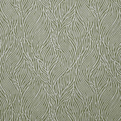 Erica Khaki - Curtain fabric with Green abstract print