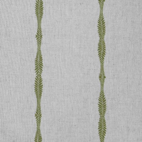 Irina Khaki - Curtain fabric with Green abstract print