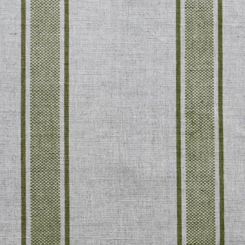 Bella Leaf - Curtain fabric with Green stripes