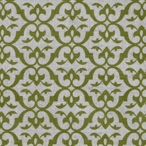Brita Leaf - Curtain fabric printed with Green