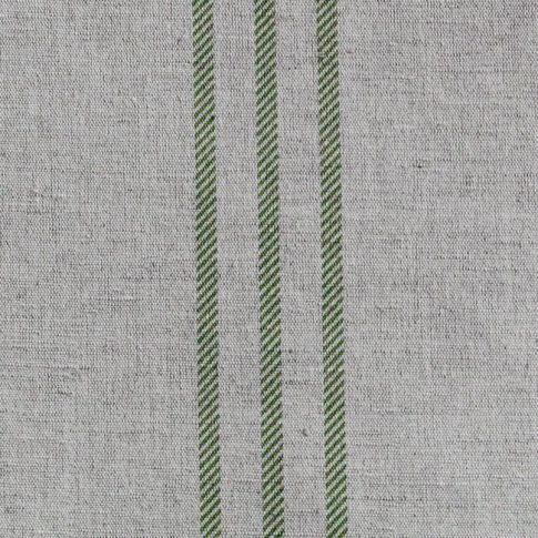 Telma Leaf - Curtain fabric with Green stripes