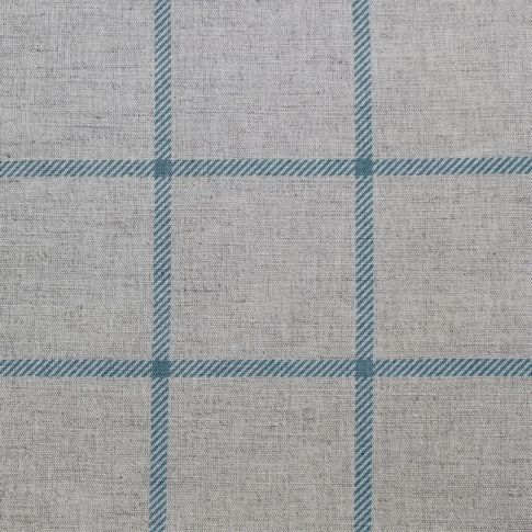Tove Marine - Checked fabric with Blue checks for curtains, roman blinds