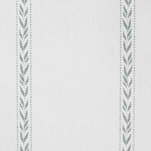Helena Meadow - curtain fabric with Green striped print