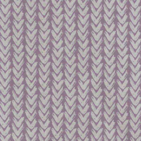 Fia Misty Fig - Linen curtain fabric, abstract Purple pattern