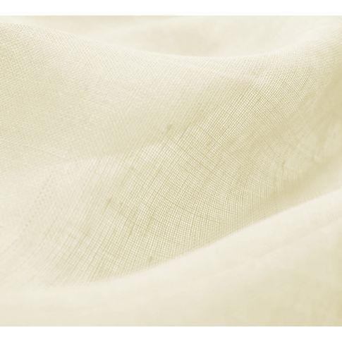 Molly Vanilla - Creamy Ivory Sheer linen curtain fabric