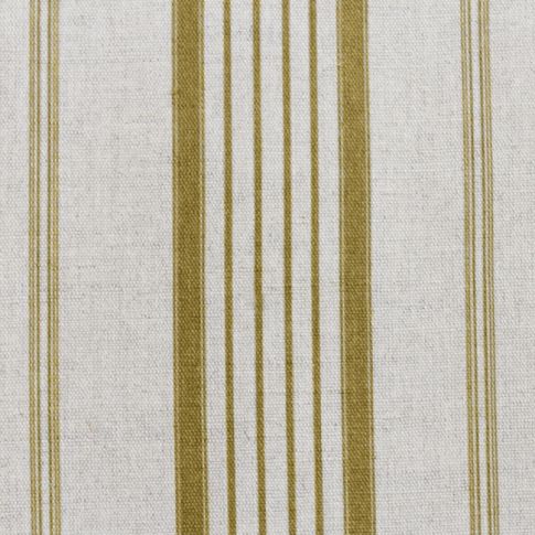 Freja Mustard - Curtain fabric with Yellow stripes