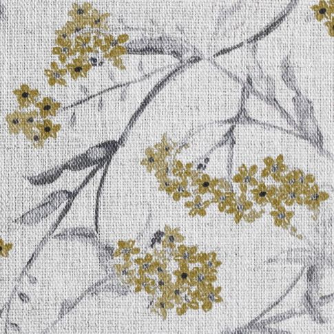 Mimi Mustard - Natural fabric with yellow print
