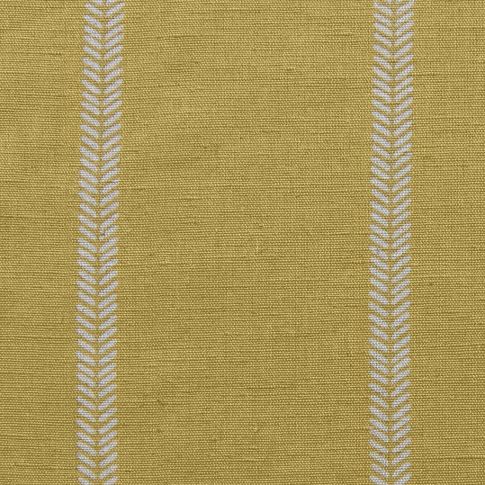 Rana Mustard - Yellow curtain fabric with hand drawn stripes