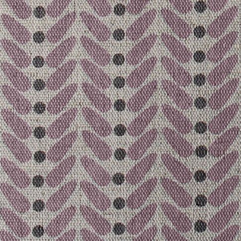 Hulda New Blush - Fabric for curtains printed with Pale Pink and Grey