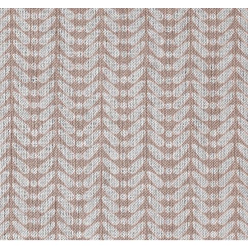 Hirlev-INV New Blush - Natural curtain fabric, Pink contemporary print