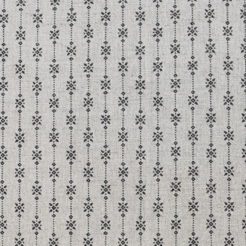 Nikolet Noir - Curtain fabric, classic Black pattern