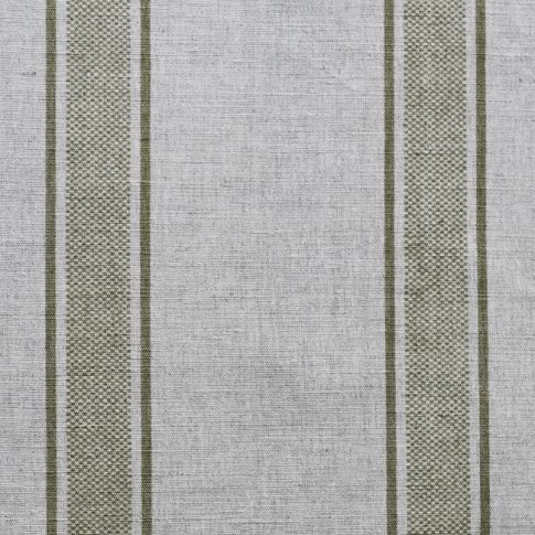 Bella Olive - Curtain fabric with Green stripes