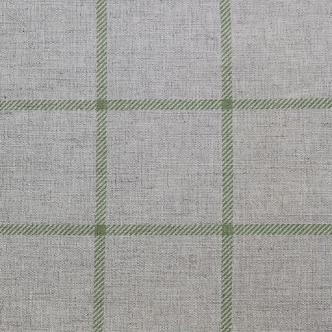 Tove Olive - Checked fabric with Green checks for curtains, roman blinds