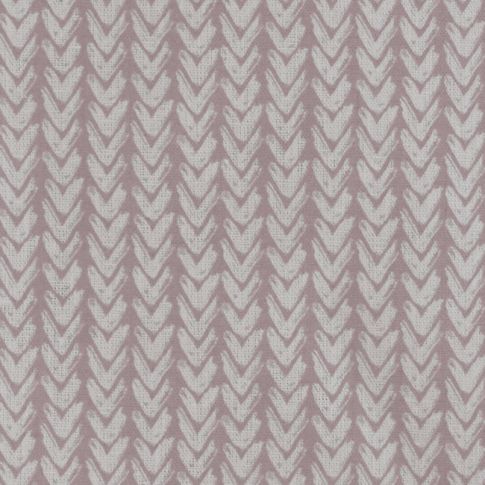 Fia Peony - Linen curtain fabric, abstract Pink pattern