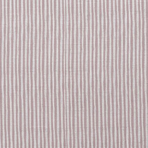 Maisa Peony - Linen curtain fabric, Pink stripes