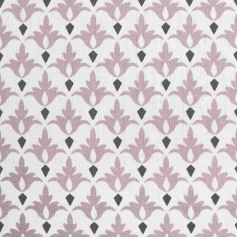 Fiona Peony - Pink Linen mix fabric, Patterned