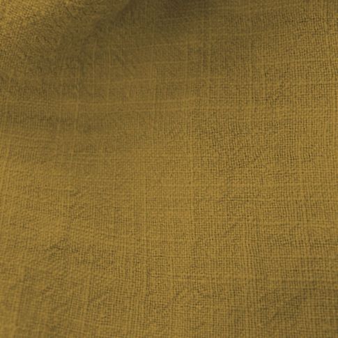 Perla Gold Lime - Yellow Linen Cotton fabric