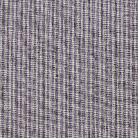 Laila Powder Plum - Curtain fabric with faded Purple stripes