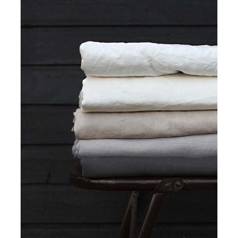 Flat Linen bedsheet Super King 275x305 cm