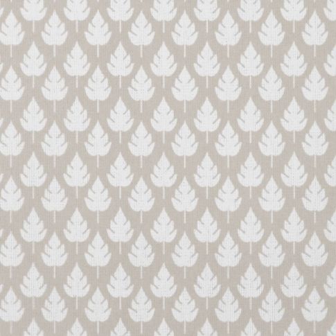 Kira SandWind - Curtain fabric with Dusty Cream botanical print