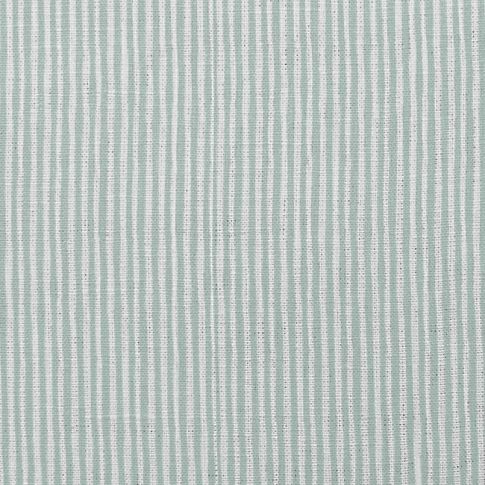 Maisa Sea Breeze - Linen curtain fabric, light Blue stripes