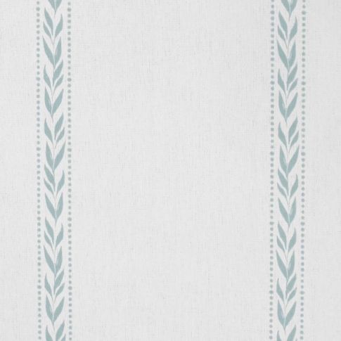 Helena Shadow Blue - curtain fabric with Light Blue striped print