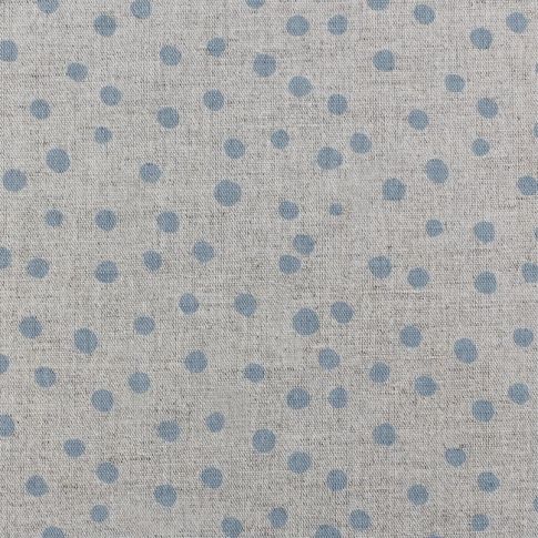 Dottie Sky - Dotted curtain fabric with Blue dots 