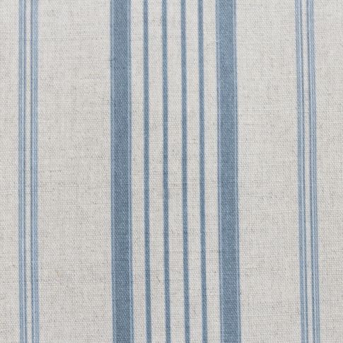 Freja Sky - Curtain fabric with Light Blue stripes
