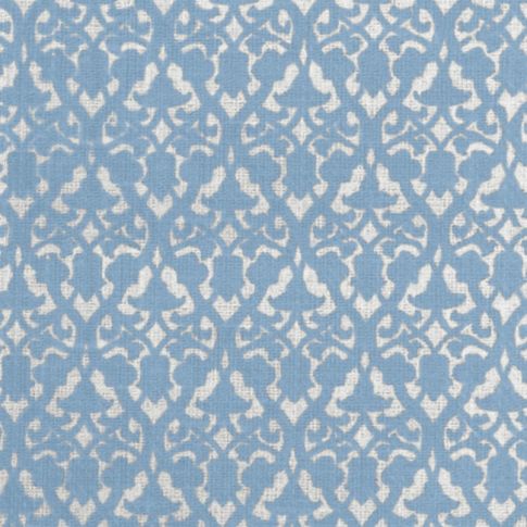 Lola Sky - Fabric for curtains and blinds printed with Light Blue