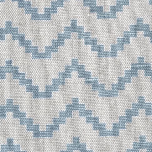 Azig Sky - Fabric for curtains and blinds printed with Light Blue