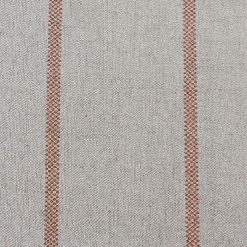 Ronja Tangerine - Curtain fabric with Orange stripes