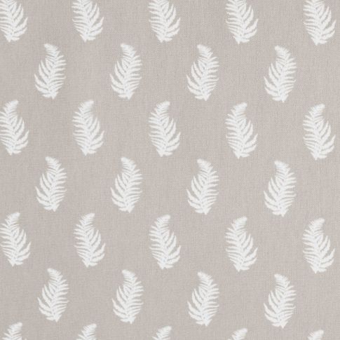 Lena-INV Taupe - Curtain fabric with Light Brown botanical print