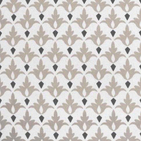 Fiona Taupe - curtain fabric with Beige abstract print