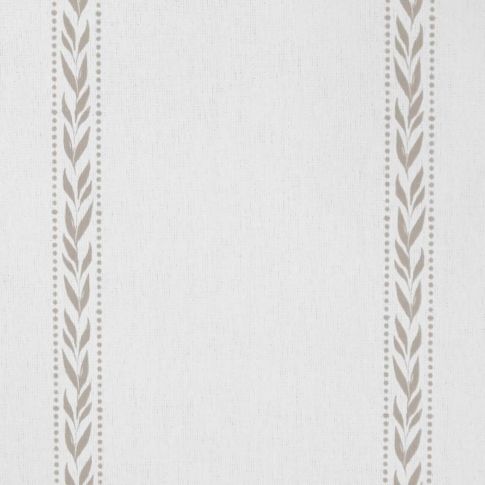 Helena Taupe - curtain fabric with Beige striped print
