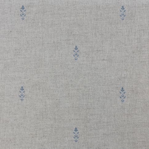 Asli True Blue - Natural fabric with classical Blue pattern