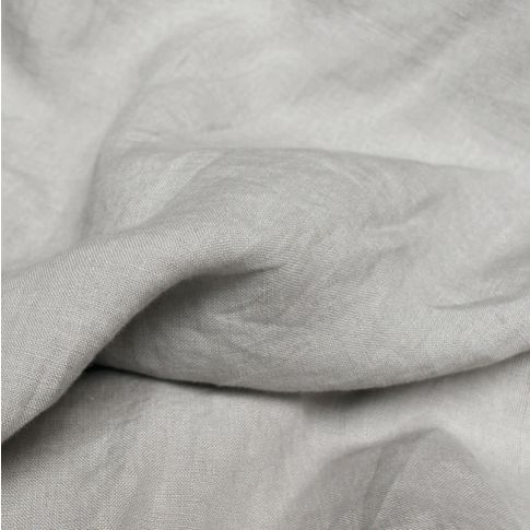 Ulrike Dove Grey, stonewashed linen cotton mix fabric