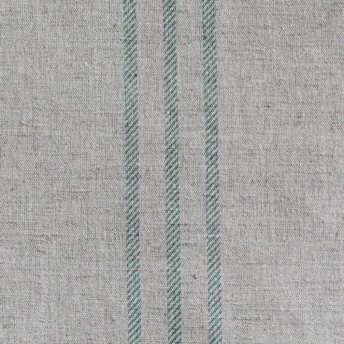 Telma Verde - Curtain fabric with Pale Green stripes