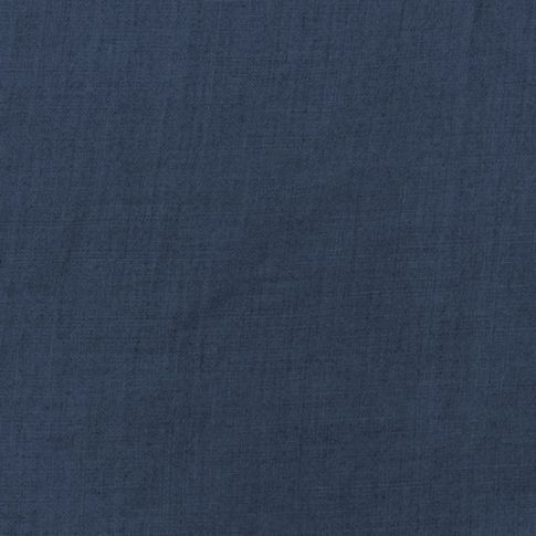 Vilgot Marine Blue - Stonewashed double width blue linen fabric