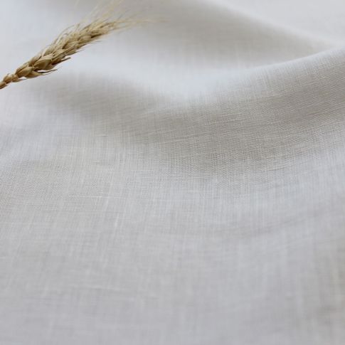 Vilma Off-White 300cm, wide white linen fabric
