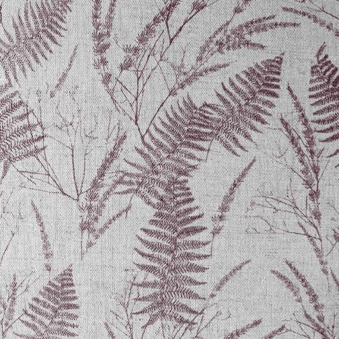Fernia Wine - Fabric for curtains with Red pattern