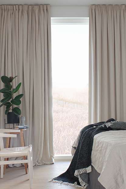 Linen Curtain Fabric Ada, Charcoal Linen Curtains Uk