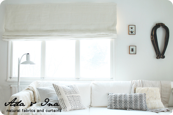 Cotton curtain from Ada & Ina - Buy cotton curtains online for a crisp, clean, natural home interior.